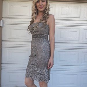 Perfect for NYE - Sue Won’t grey beaded size 2